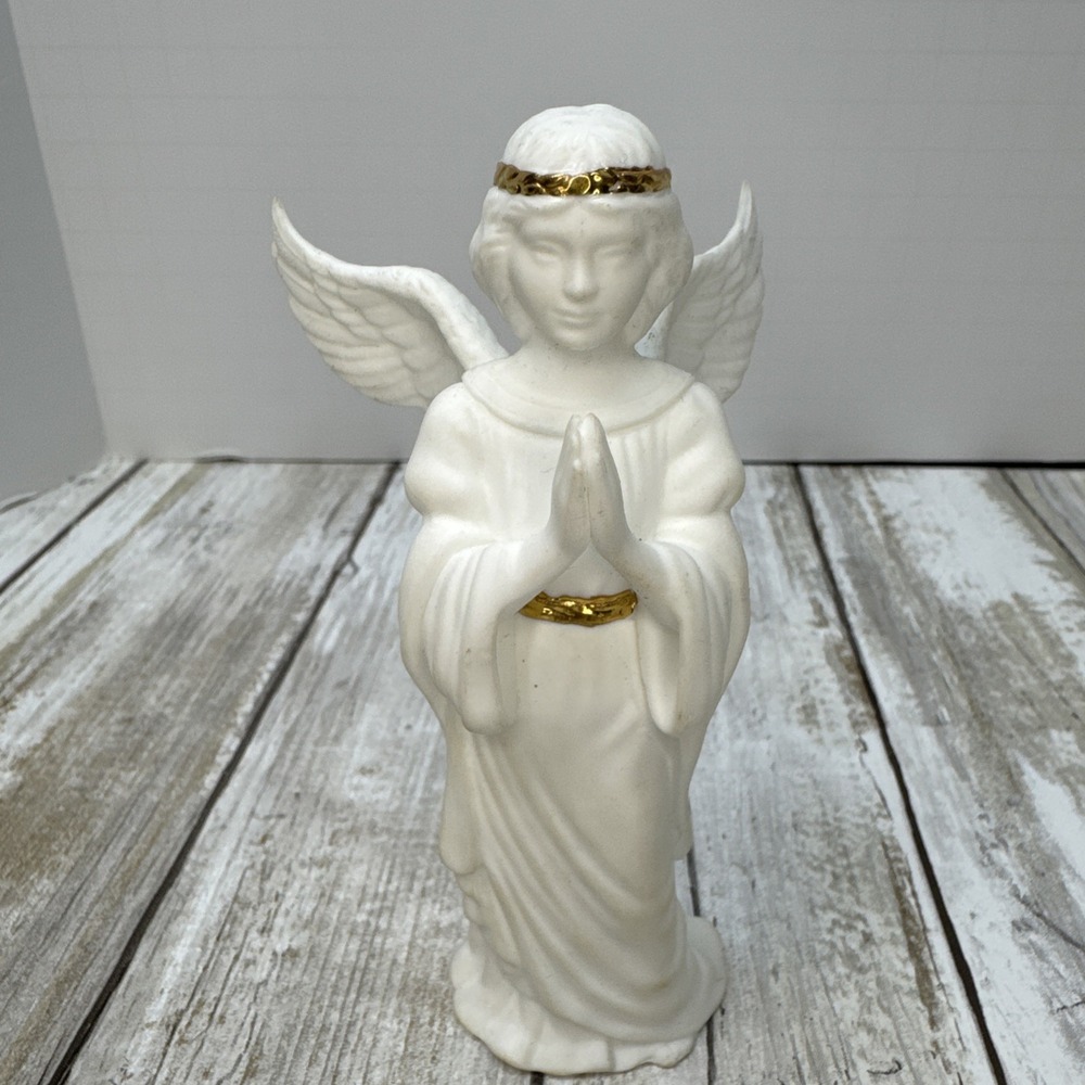 LENOX BONE CHINA Nativity LITTLEST ANGEL Praying Christmas Figurine EUC NO BOX